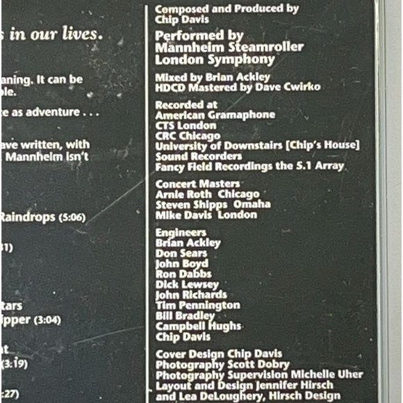 Mannheim Steamroller Romantic Melodies CD 2002 New Sealed - Picture 4 of 6